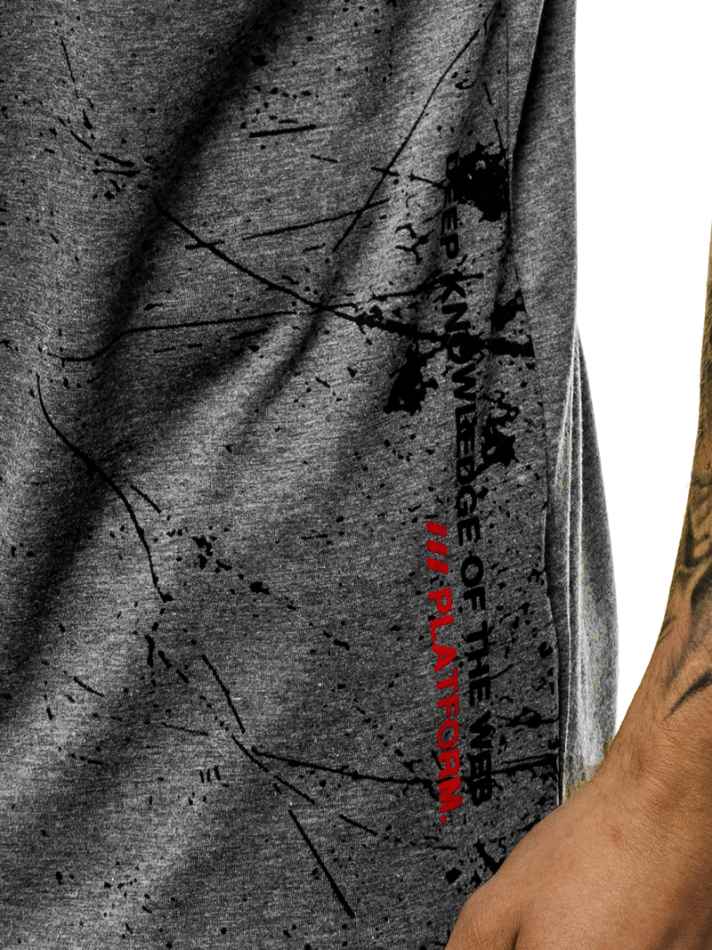 Muška majica grafitne OZONEE JS/SS10917Z