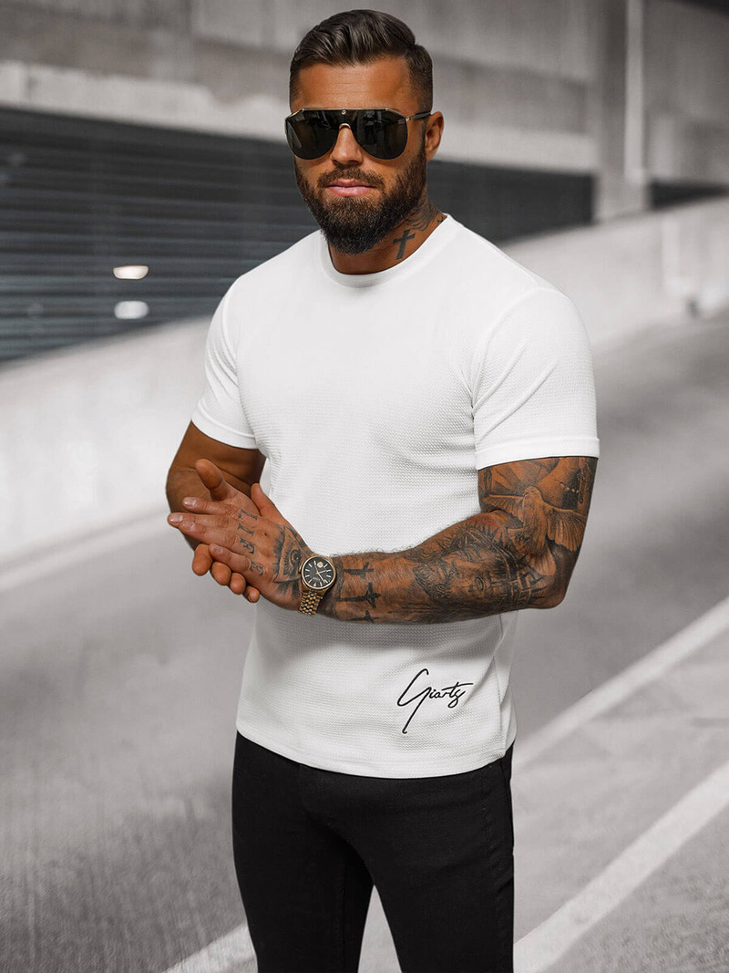 Muška Majica Bijeli OZONEE O/L1192