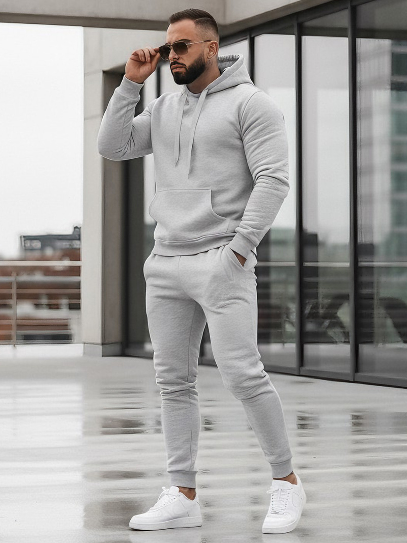 Muška trenirka siva OZONEE JS/68C10381/2Z