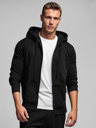 Muška dukserica s kapuljačom crna OZONEE JS/2008