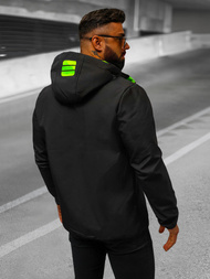 Muška softshell jakna Crno-zelena OZONEE JS/HH026/1A