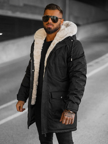 Muška parka jakna crna OZONEE JS/5M120/392Z