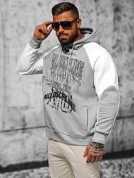 Dukserica s kapuljačom siva OZONEE O/SWE23037