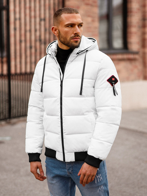 Muška parka jakna bijela OZONEE JS/31M5031/281Z