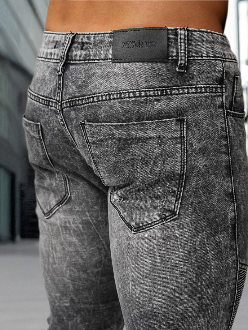 Muške traperice crne OZONEE NB/MP0069NZ