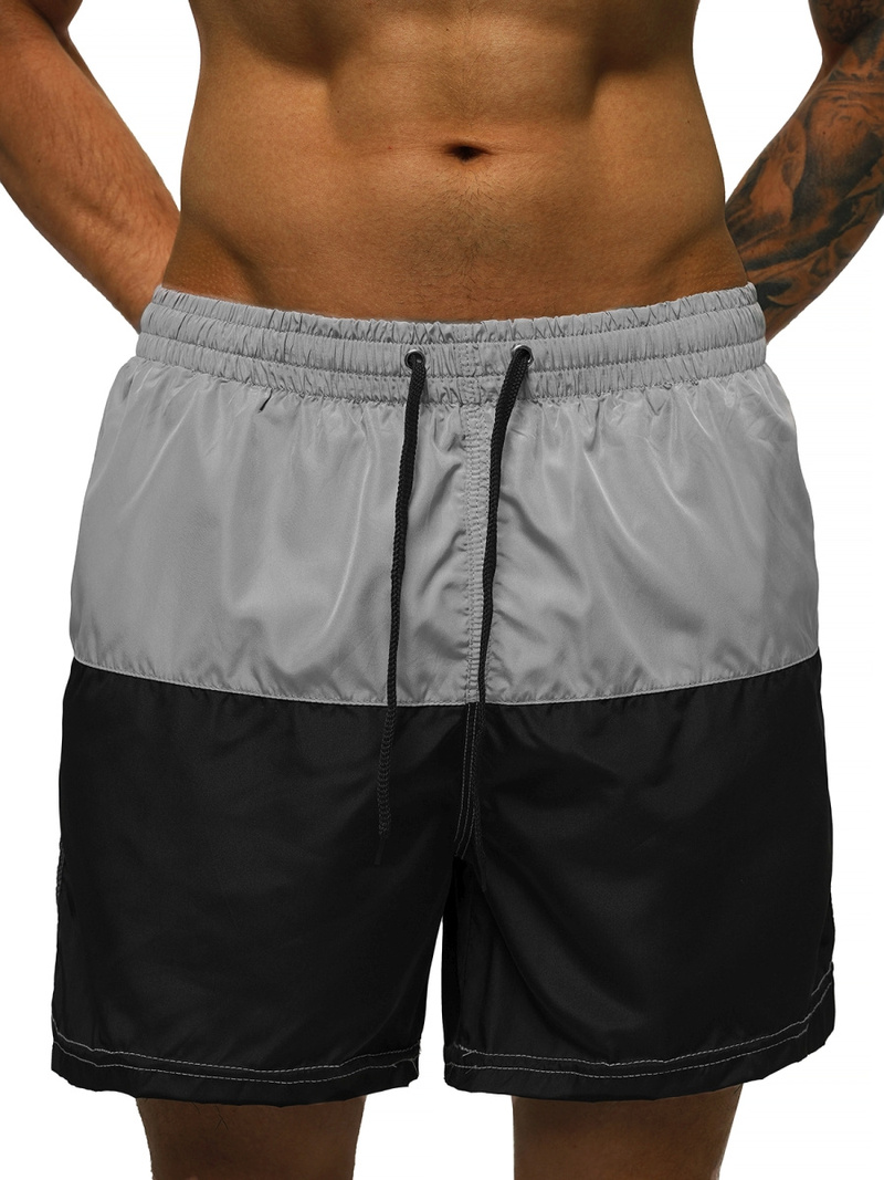 Muške kupaće kratke hlače sivo-crna OZONEE JS/HM065