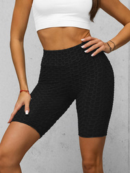 Kratke ženske tajice crne OZONEE JS/17K593/3