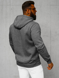 Muška dukserica s kapuljačom tamnosiva OZONEE JS/2008Z