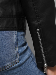 Ženska Kožna Jakna Crna OZONEE JS/11Z8060