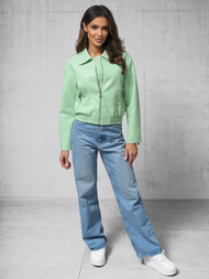 Ženska Kožna Jakna Mentol OZONEE O/G116