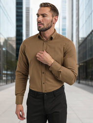 Muška Košulja Smeđa OZONEE V/V187