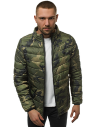 Muška proljetna jakna zelena-camo OZONEE JS/SM80Z
