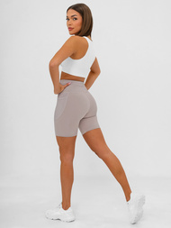 Kratke ženske tajice moka OZONEE JS/XY24026S