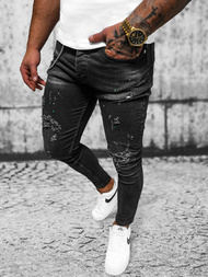 Muške Traperice Crne OZONEE O/MB460