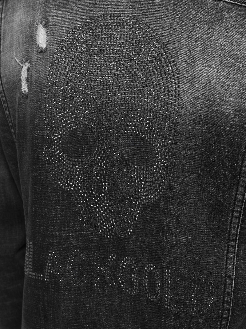 Muška traper jakna siva OZONEE NB/MJ511G