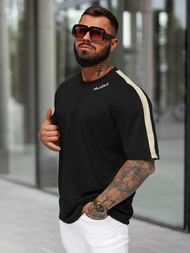 Muška Majica Crna OZONEE O/QQ1195