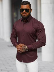 Muška Košulja Bordo OZONEE O/V109