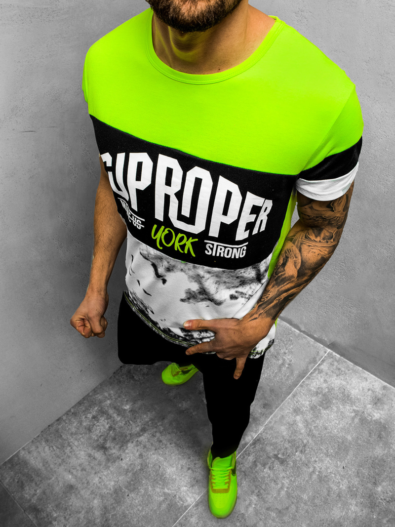 Muška majica Zelena OZONEE JS/KS1974Z