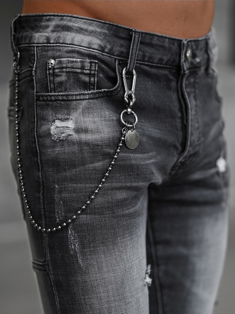 Muške traperice crne OZONEE NB/MP0051NZ