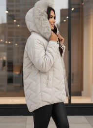 Ženska jakna svijetlosiva OZONEE JS/16M9296/280Z