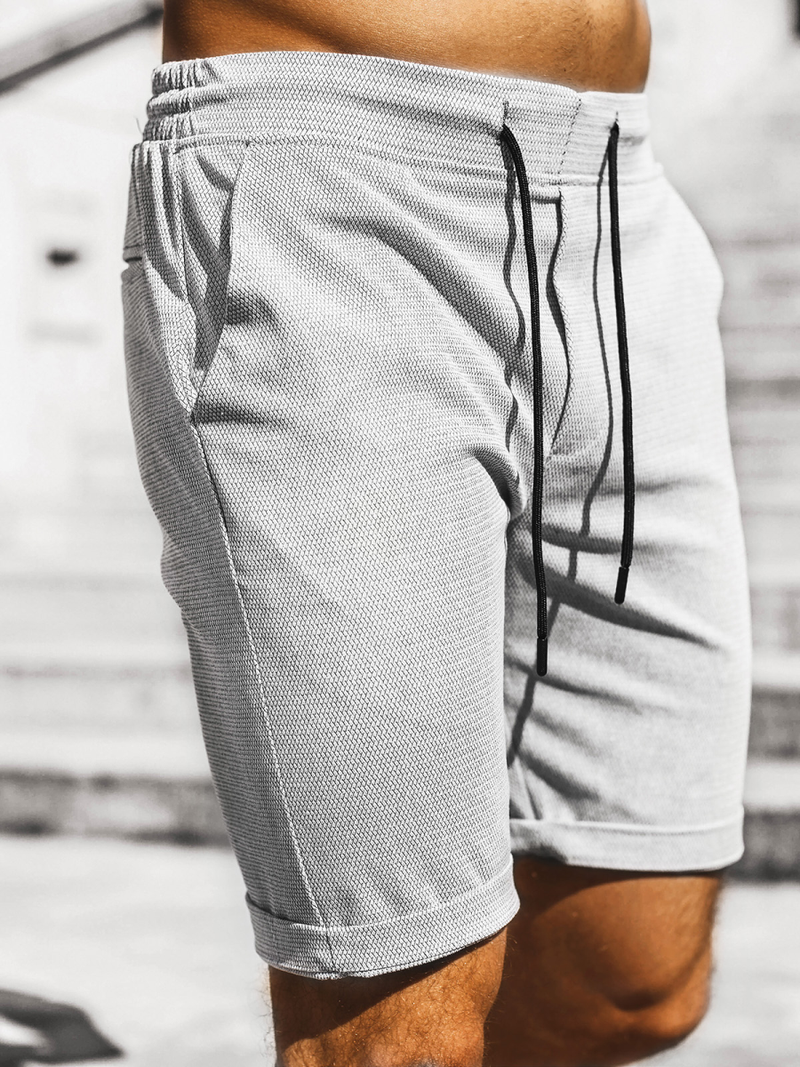 Muške chino kratke hlače Sive OZONEE DJ/1005