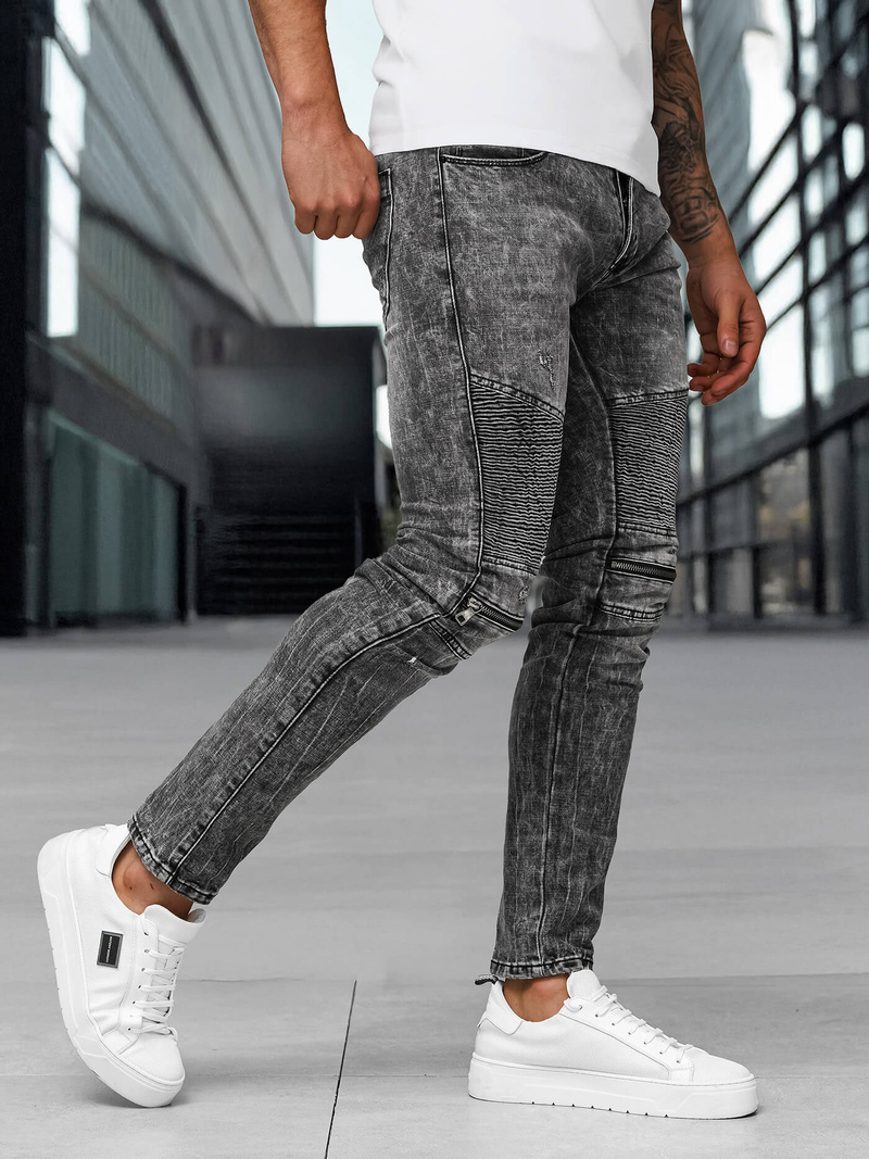 Muške traperice crne OZONEE NB/MP0069NZ