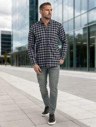 Muška Košulja Modra OZONEE V/V173