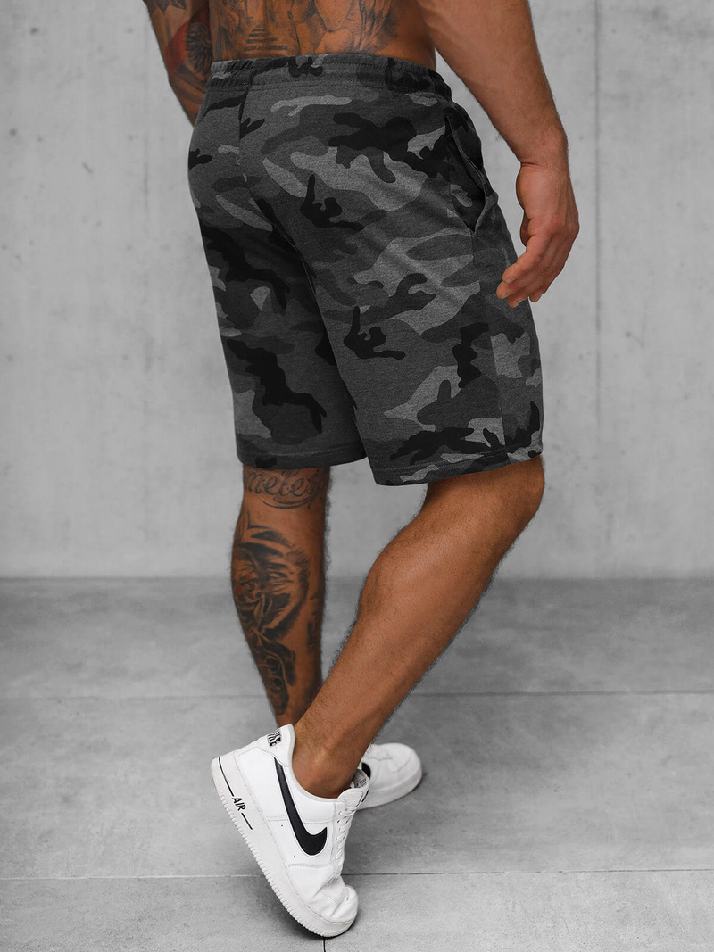 Muške sportske kratke hlače grafitne OZONEE JS/8K283/5