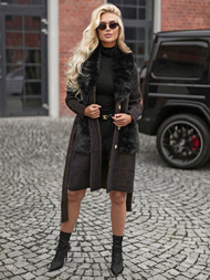 Ženski kaput crna OZONEE JS/53M5200/1Z