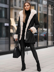 Ženska Zimska Jakna Crna OZONEE JS/M763/392Z