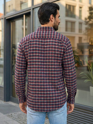 Muška Košulja Bordo OZONEE V/V176Z