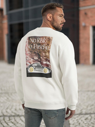 Muška Dukserica Bijela OZONEE JS/65B3918/1