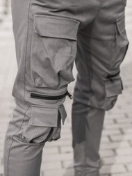 Muške chino jogger hlače sive OZONEE G/2787