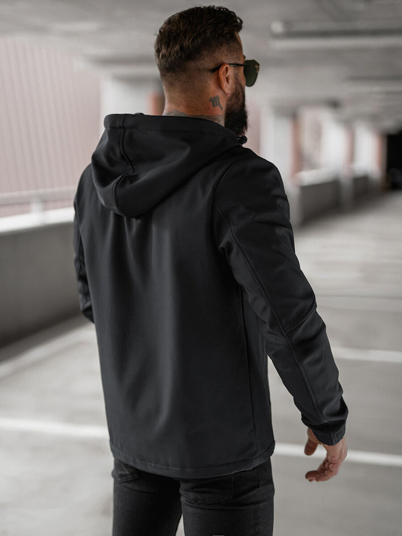Muška softshell jakna crna OZONEE JS/27B6523/3Z
