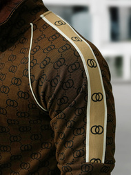 Muška Trenirka Tamno-Bež OZONEE O/FF5110AB