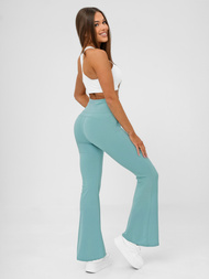 Ženske sportske tajice sa širokim nogama mentol OZONEE JS/KTK006-J