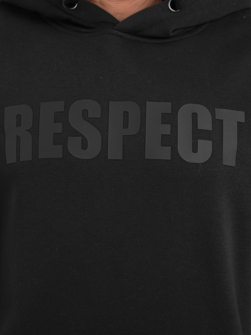 Muška dukserica s kapuljačom crna OZONEE JS/8B1968/3