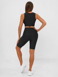 Kratke ženske tajice crne OZONEE JS/17K597/3