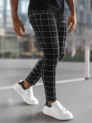 Muške Chino Hlače Crne OZONEE O/P4009Z