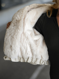 Ženska Kožna Jakna Bež OZONEE JS/11Z8172Z