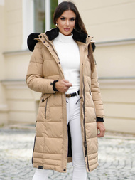 Ženska jakna bež OZONEE O/W377Z