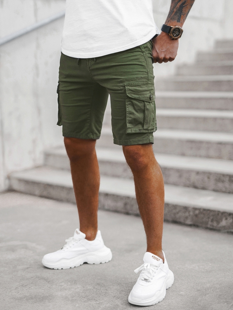 Muške Chino Kratke Hlače Zelene OZONEE T/BB70010/3