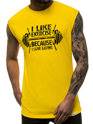 Muška majica bez rukava Žuta OZONEE MACH/M1210