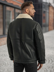 Muška kožna jakna crna OZONEE JS/11Z8271