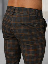 Muške chino hlače grafitne OZONEE DJ/5632Z