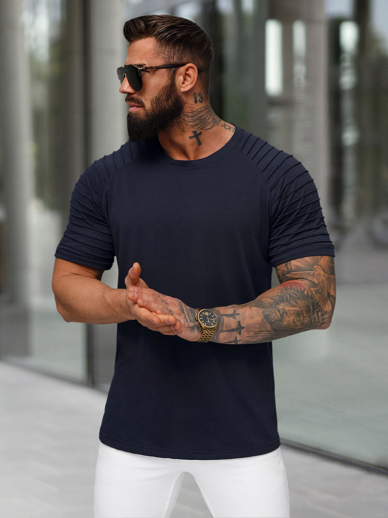 Muška majica modra OZONEE JS/8T88/25Z