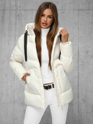 Ženska jakna ecru OZONEE JS/5M3251/281Z