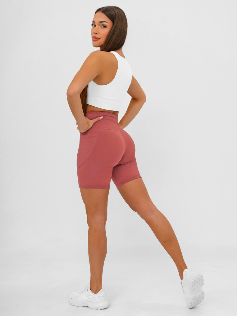 Kratke ženske tajice bordo OZONEE JS/XY24026S