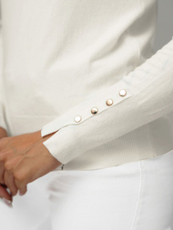 Ženski pulover bijeli OZONEE JS/8004/8