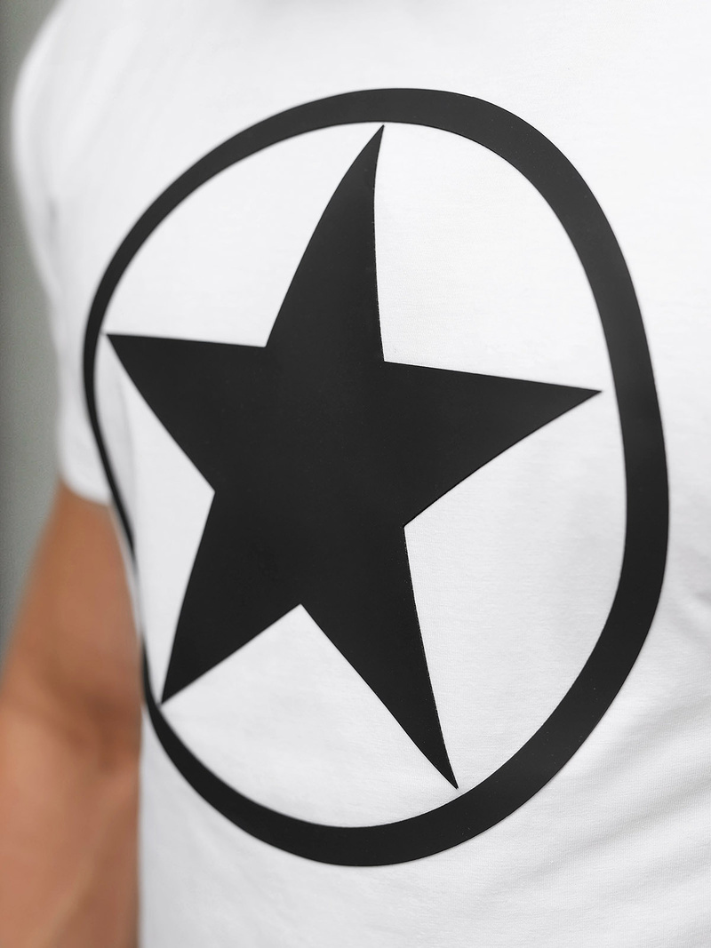 Muška Majica Bijeli OZONEE NB/MT3151